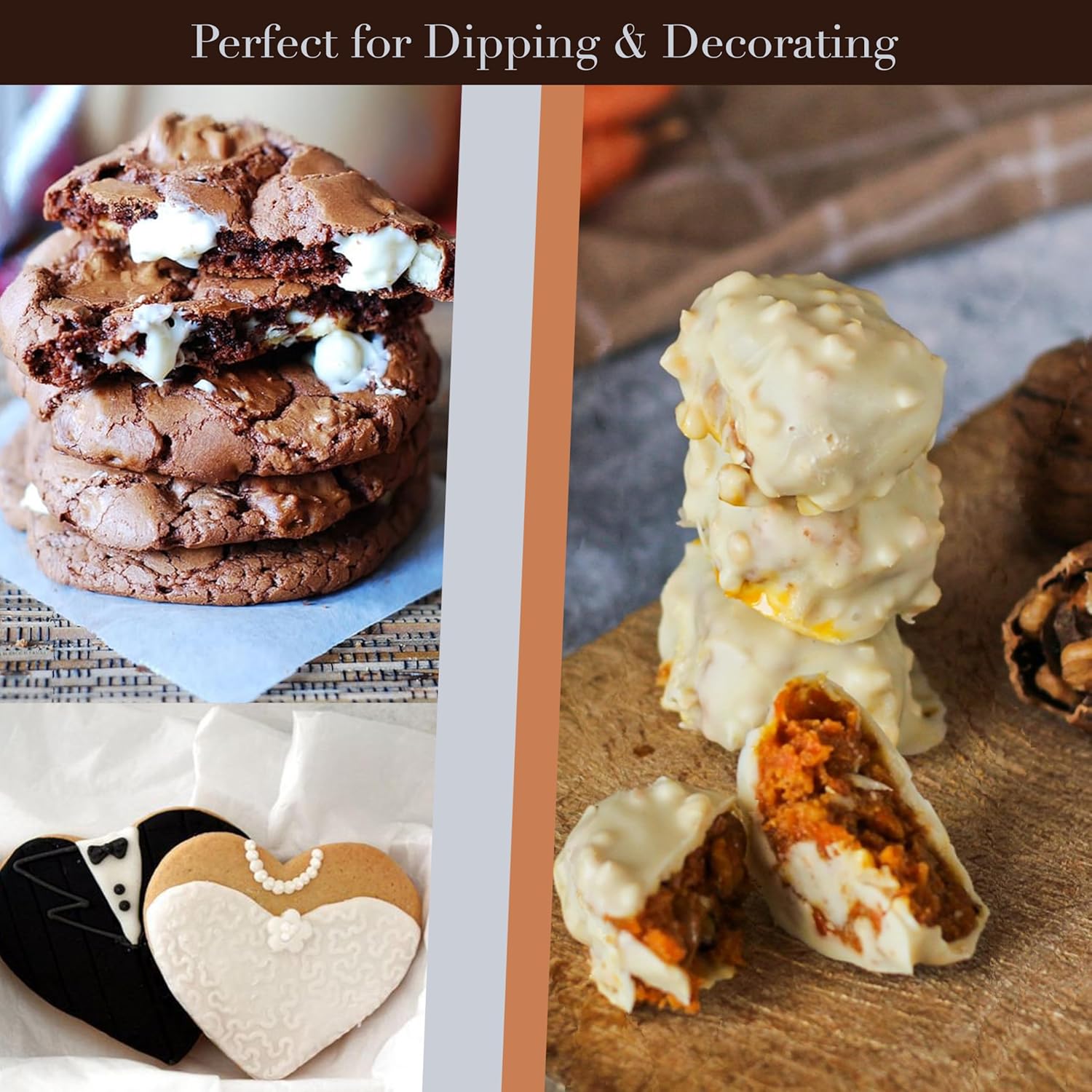 White Melting Chocolate Candy Melts | White Chocolate Melts 5 Lbs| Melting Chocolate Wafers Chips in Healthy Resealable Packaging Perfect for Baking Dipping Chocolate Fountain Fondue Coating Wafer