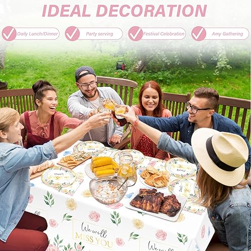 Vista 34 de Qyeahkj Platos de decoración de fiesta de cumpleaños de fútbol, servilletas, suministros de mantel, suministros para 24 invitados, vajilla