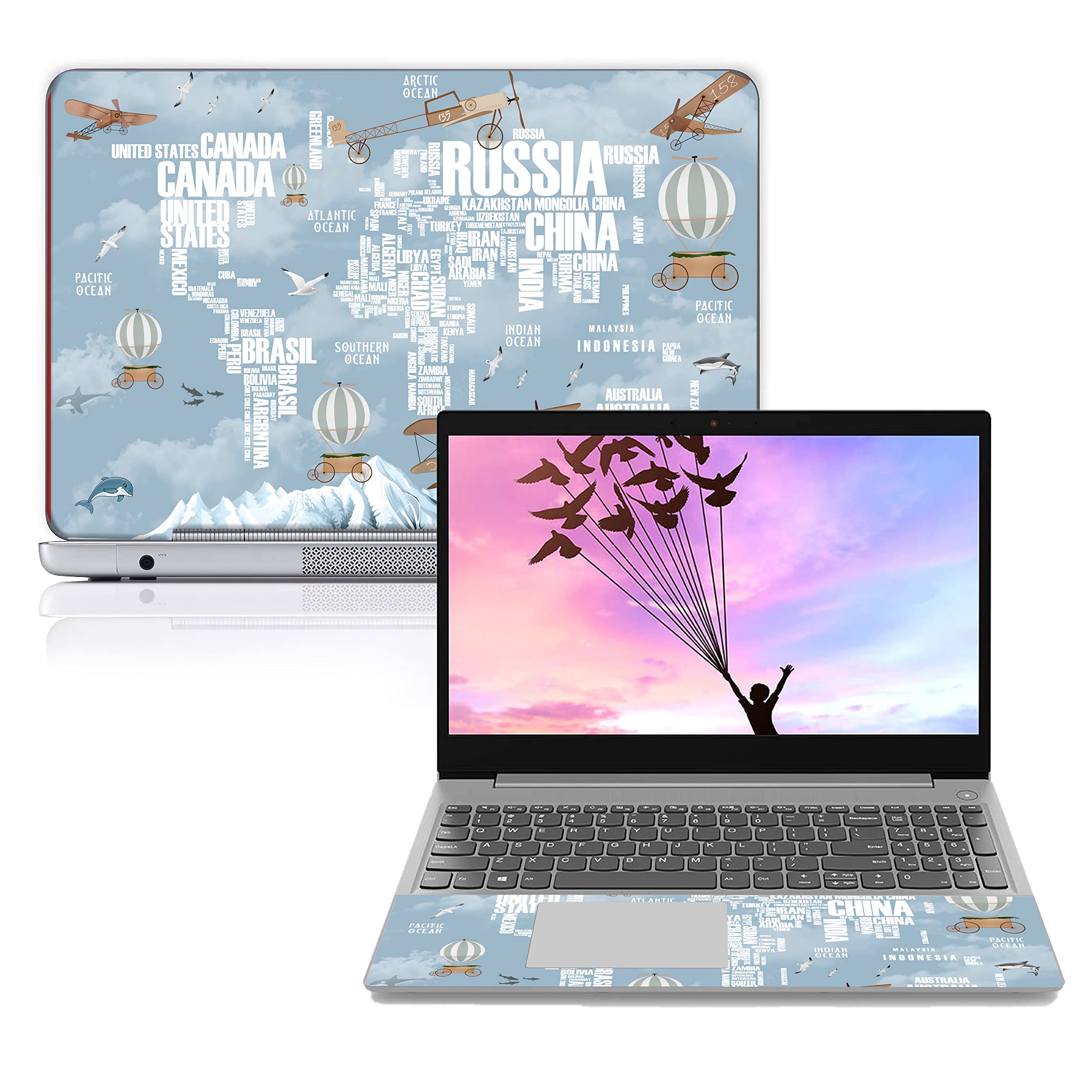 Paper Plane Design Laptop Skins Stickers (15.6 Inches) d176-image-42