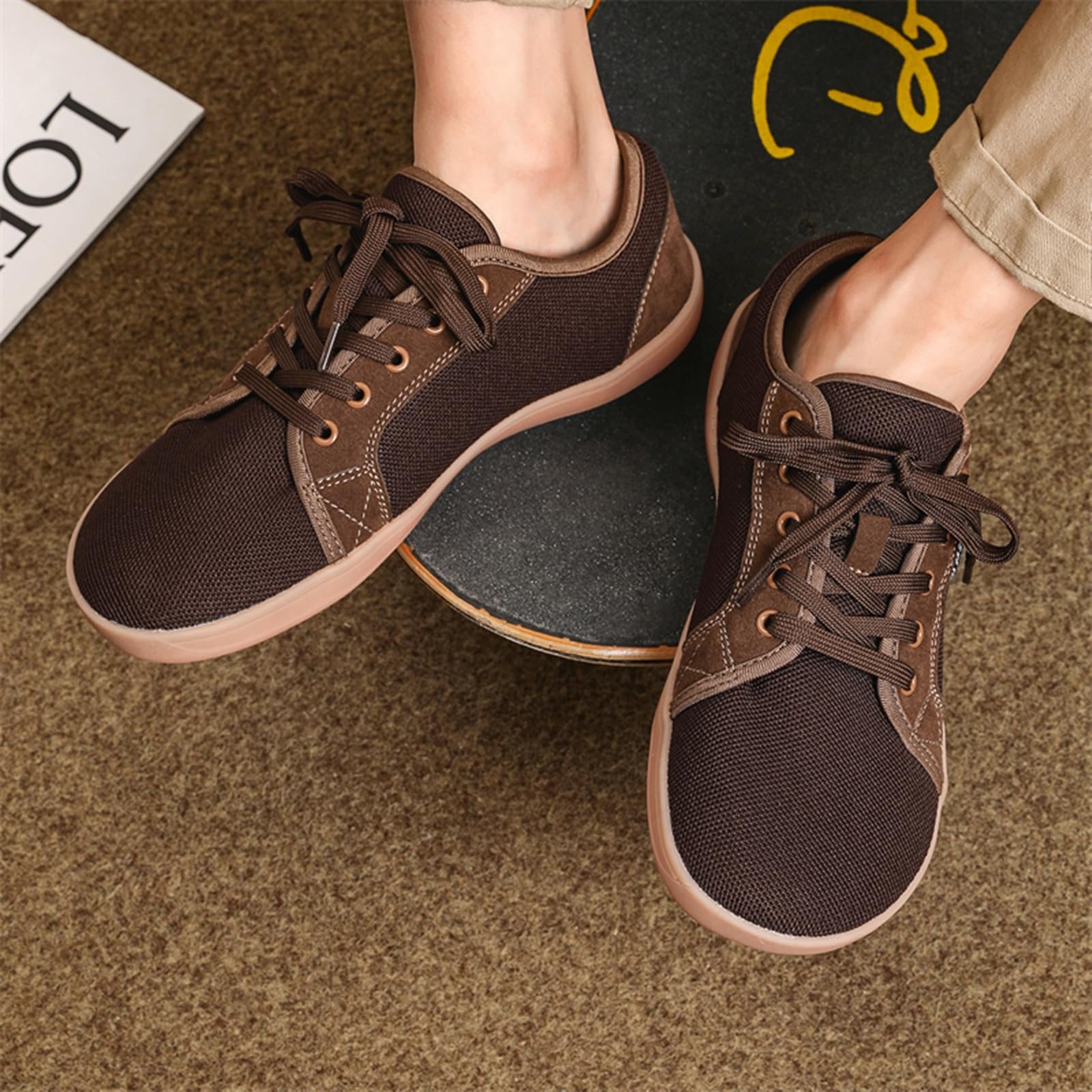 AONEGOLD Barefoot Minimalistas Hombre Mujer Zapatillas De Trail Running Ligeros Transpirables Deporte con Horma Ancha Zapatos Descalzos Calzado para Fitness Gr.37-48 EU