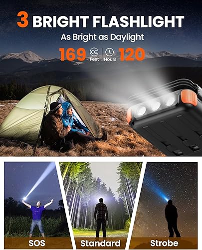 Miniatura 8 de SOARAISE Banco de energía solar inalámbrico, cargador solar de 25000 mAh con 3 cables integrados, salidas duales, 4 paneles solares y 3 linternas