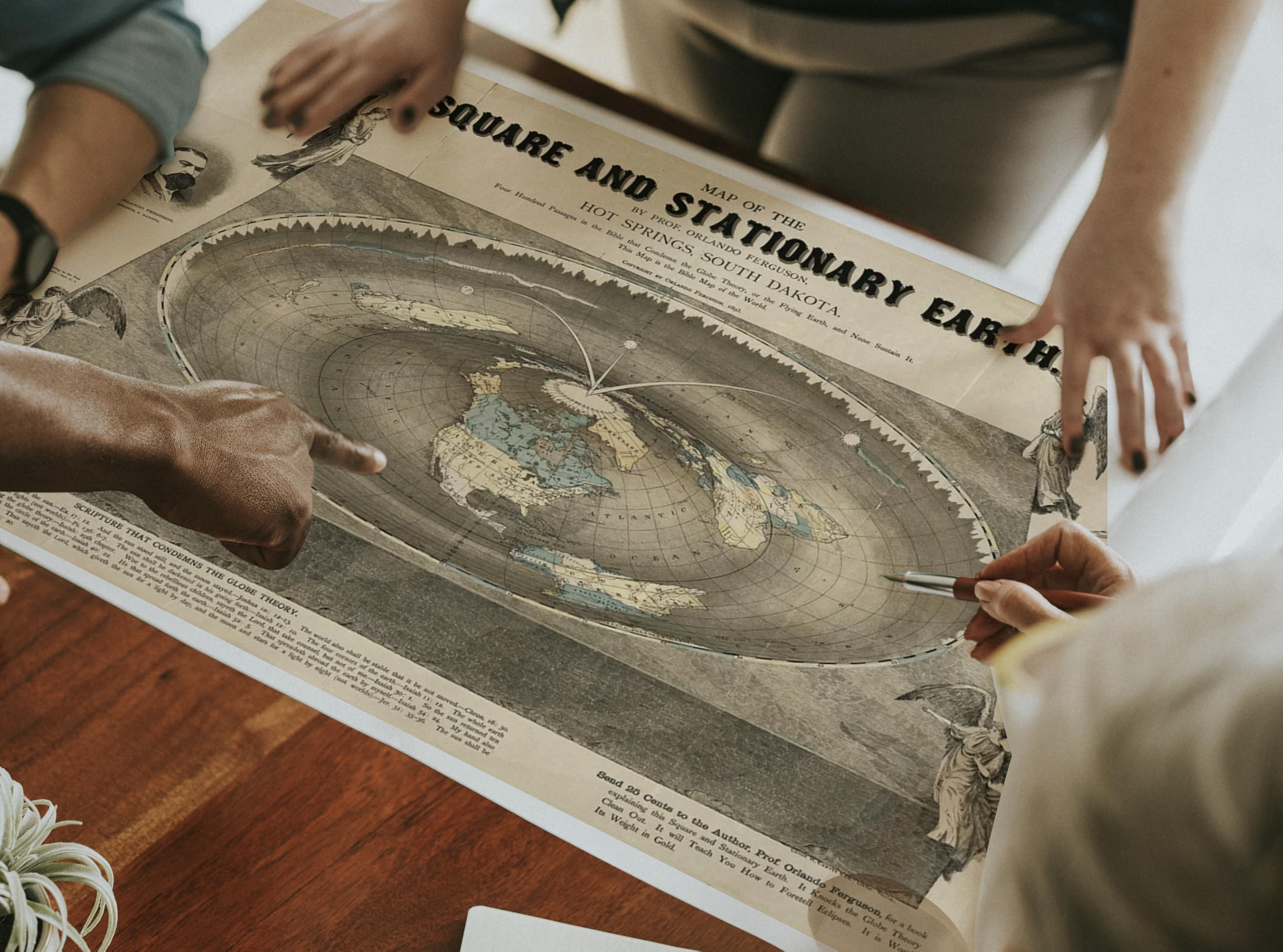 Amazon.co.jp: ArtCantHurtU 1893 正方形と静止世界地図ウォールアート
