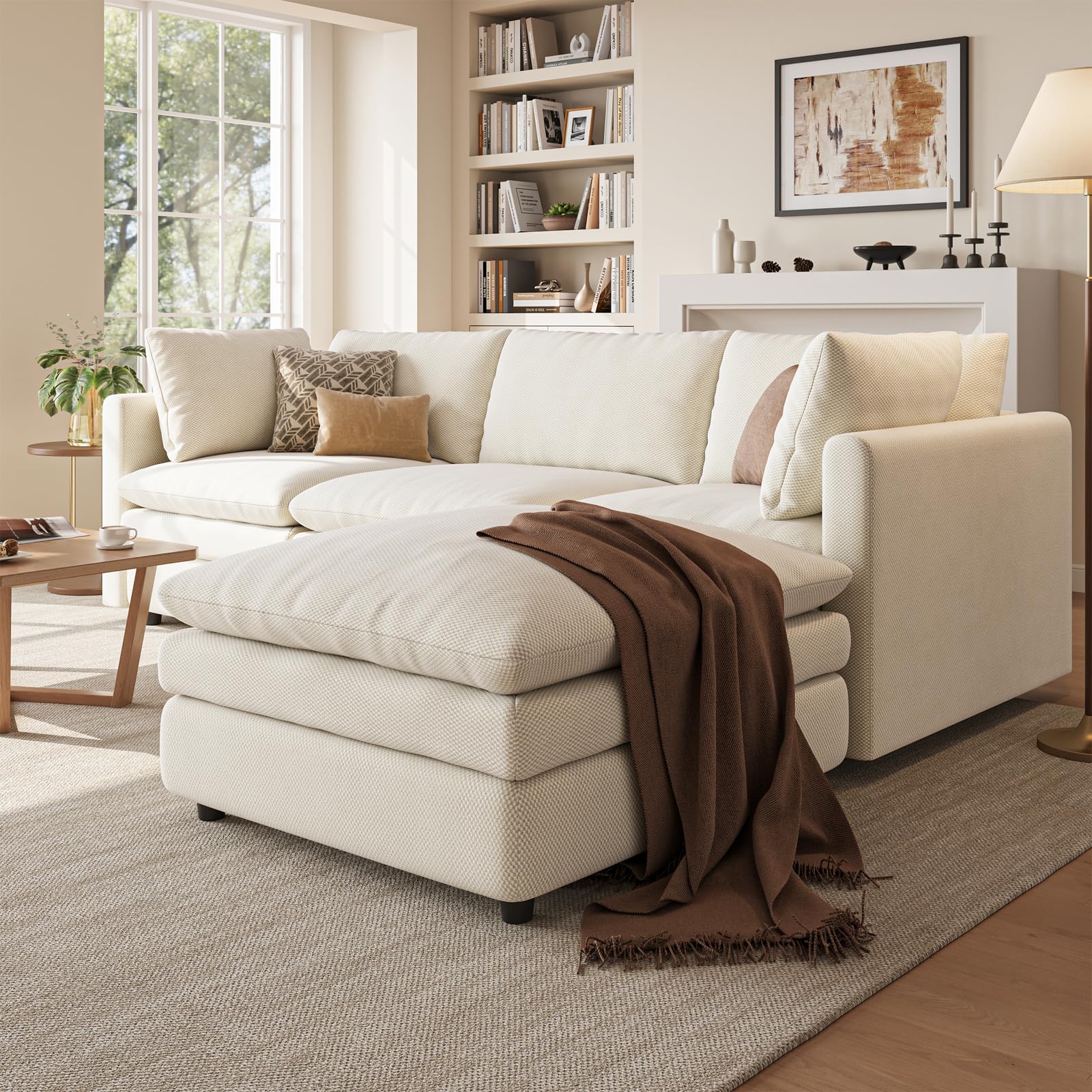 The Best Cloud Couch Dupes in 2026 3 TROMIRY 97' Cloud Couches for Living Room, 29.1' Deep Seat Modular Sectional Sof — product photo