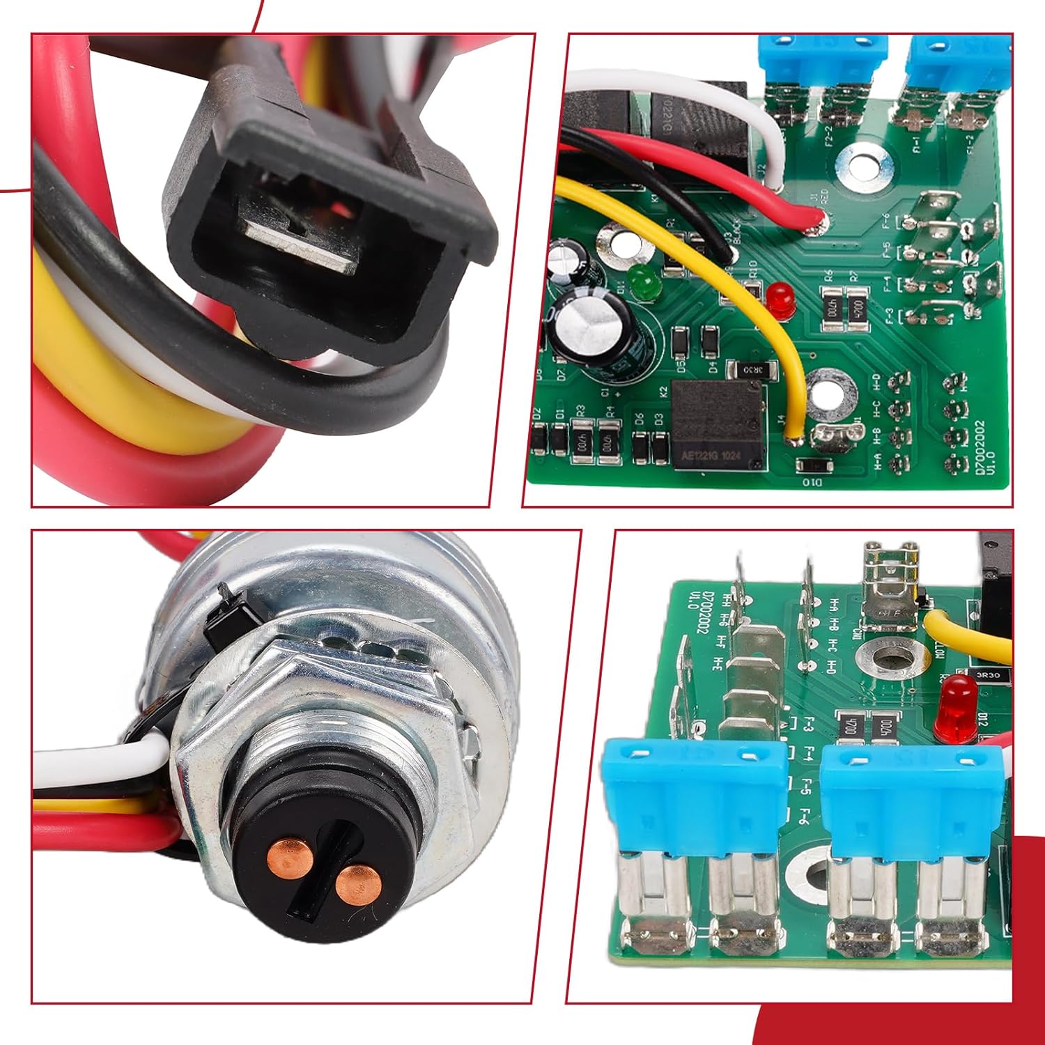 Ignition Switch Module with Keys fits for John Deere LX255 LX266 LX277 LX279 LX280 LX288 LX289 GT225 GT235 GT235E GT245 GX255 GX325 GX335 GX355 GX345 .etc LX GT GX Series Replaces AM132500