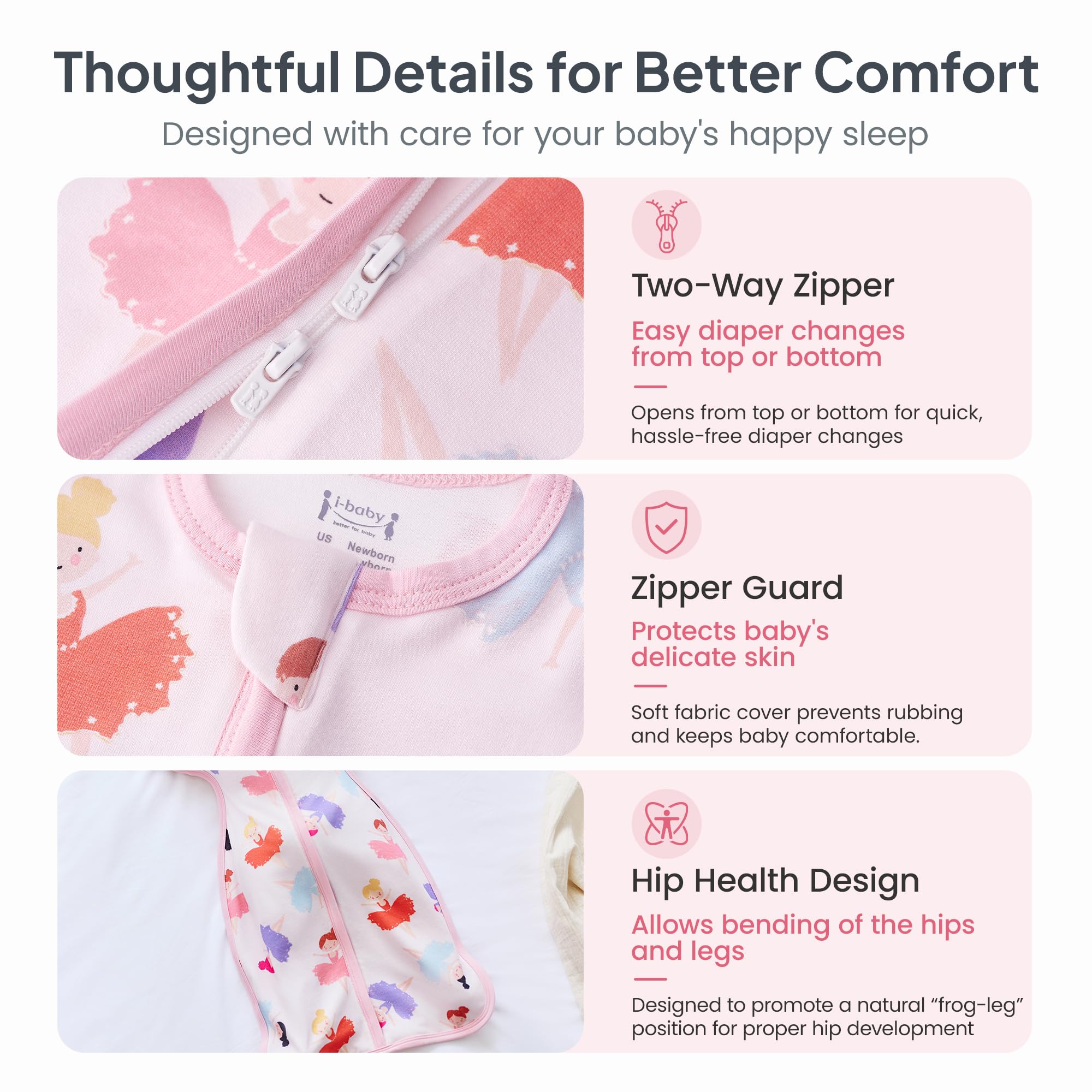 i-baby Saco de dormir para recién nacidos, con tecnología outlast-Space para control de temperatura, para recién nacidos, 1,0 TOG