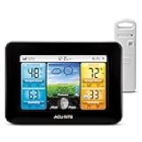 AcuRite Wireless Home Weather Station with Color Display, Indoor Outdoor Thermometer and Temperature Sensor (02077M)