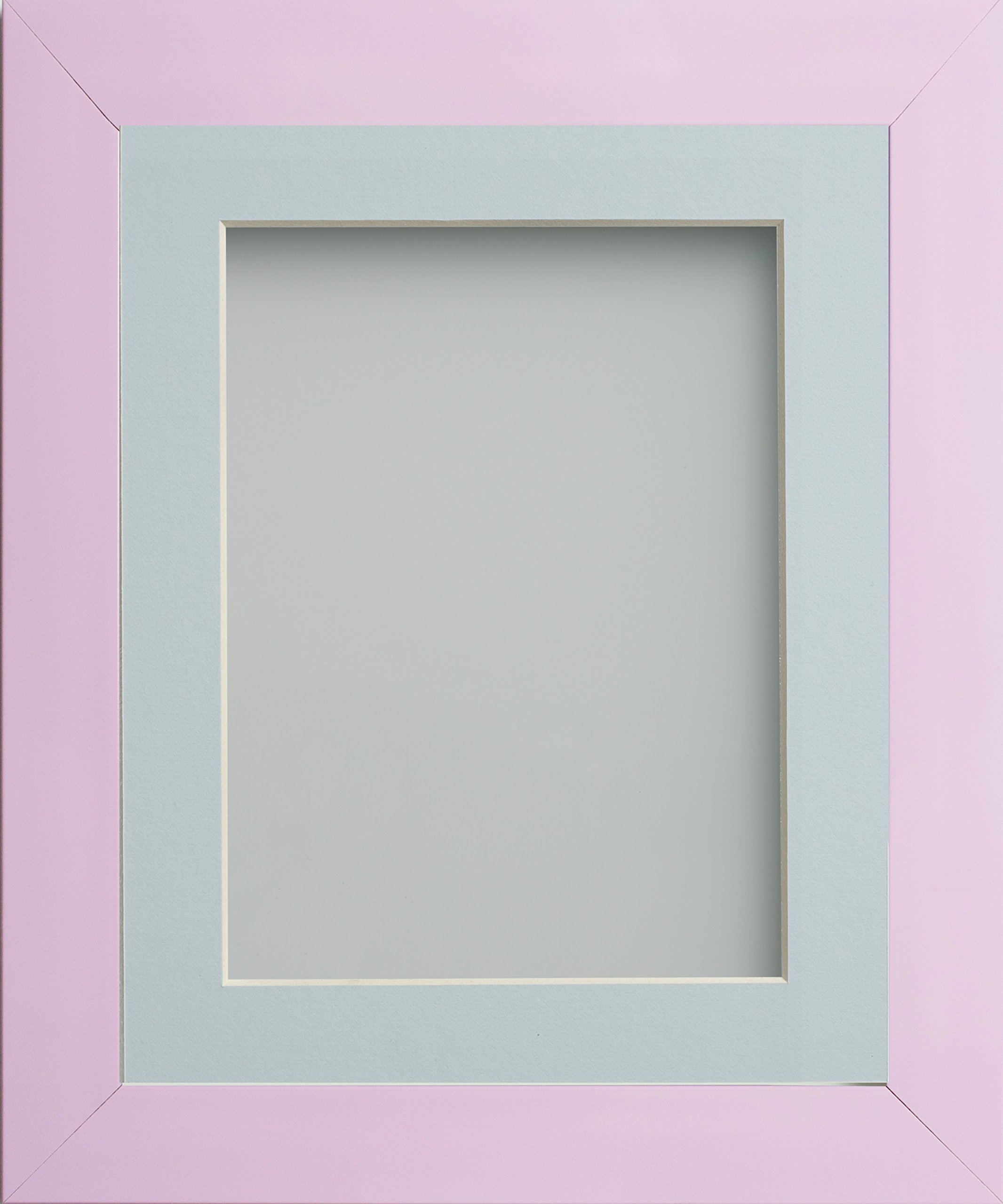 Frame Company Candy Range Peony Picture Photo Frames with Light Blue Mount