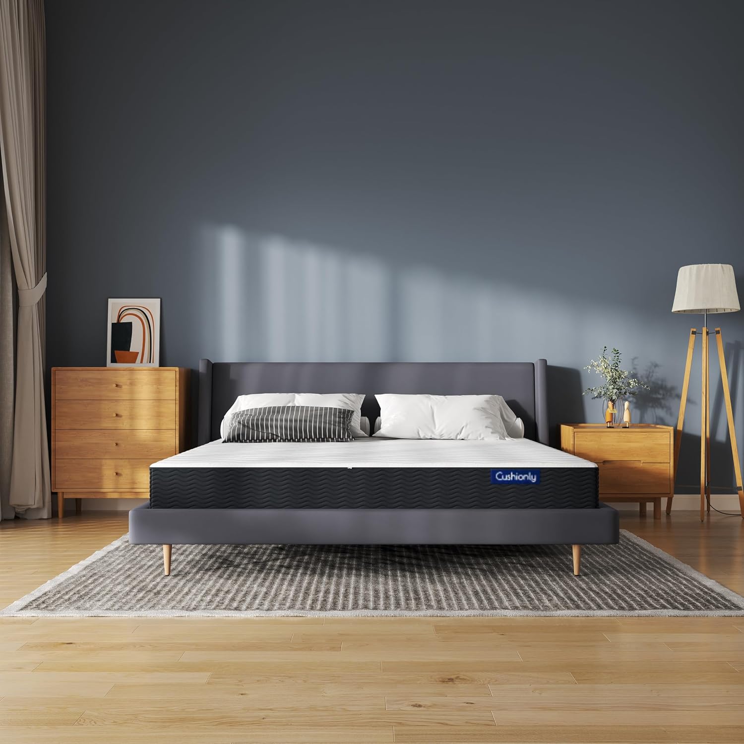 Extra Firm & Elastic Back Support Mattress, Revolutionary POE material from Japan