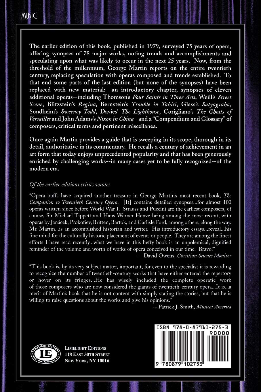 Twentieth Century Opera: A Guide
