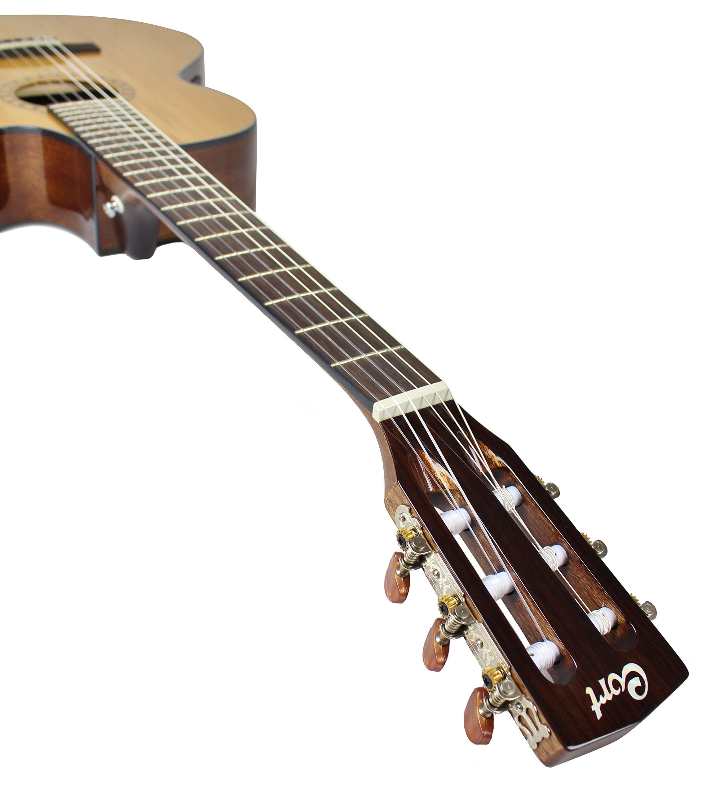 Cort CEC-5 Guitare Folk électro cordes Nylon Naturel brillant