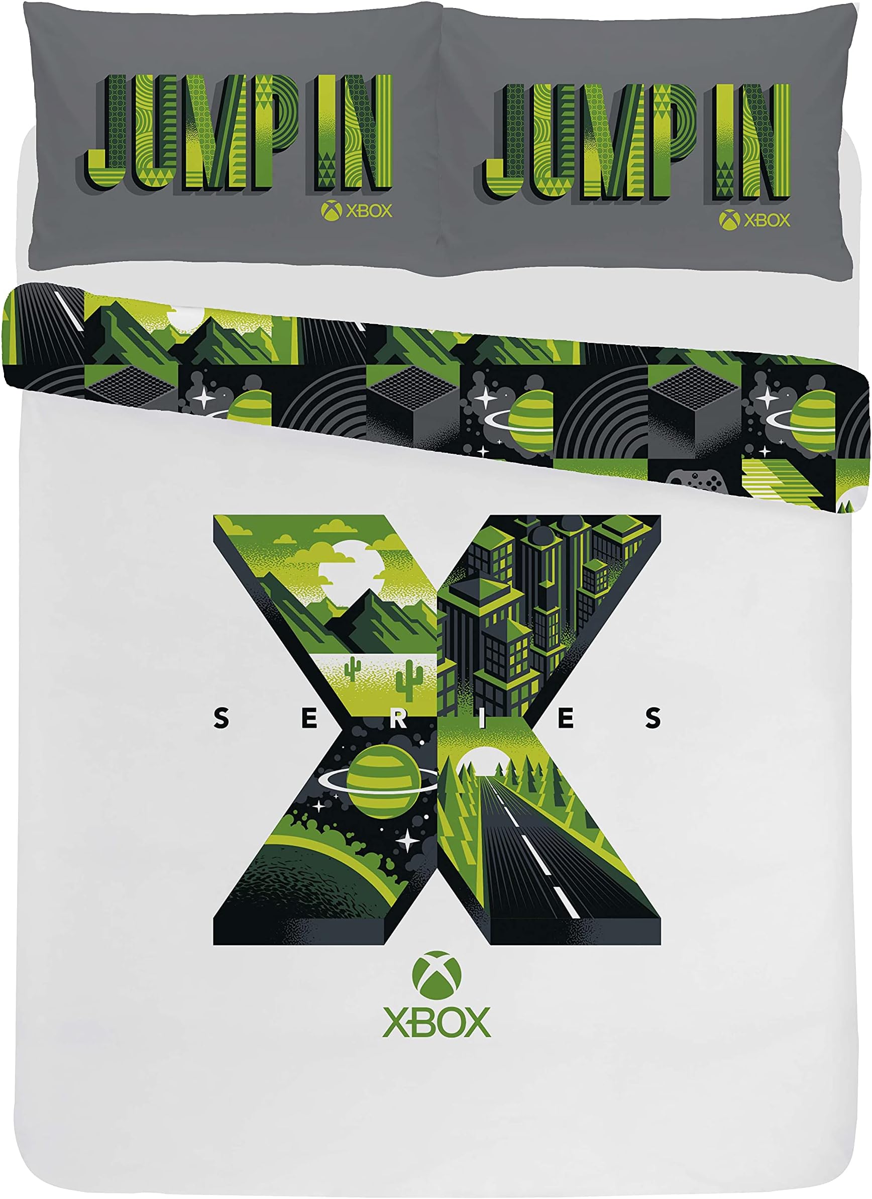 XBOX - SERIES X - DOUBLE DUVET COVER BED SET, OFFICIAL BEDDING, POLYCOTTON