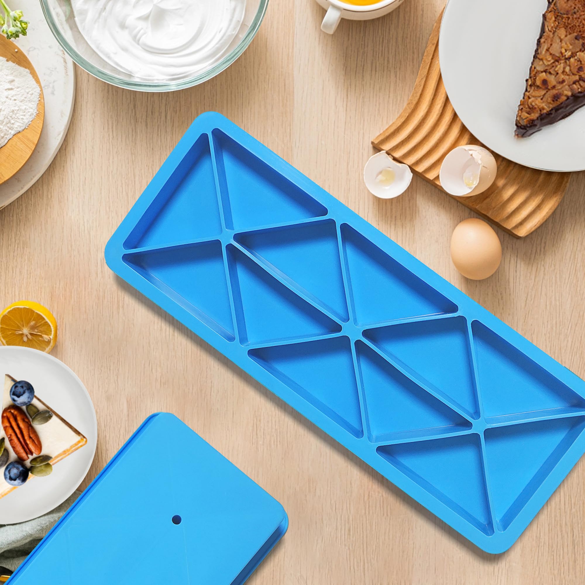 Sidosir Mini molde de silicona para hornear brownies, magdalenas, tarta de queso, 12 cavidades, sin BPA, antiadherente, molde de silicona para hornear pasteles