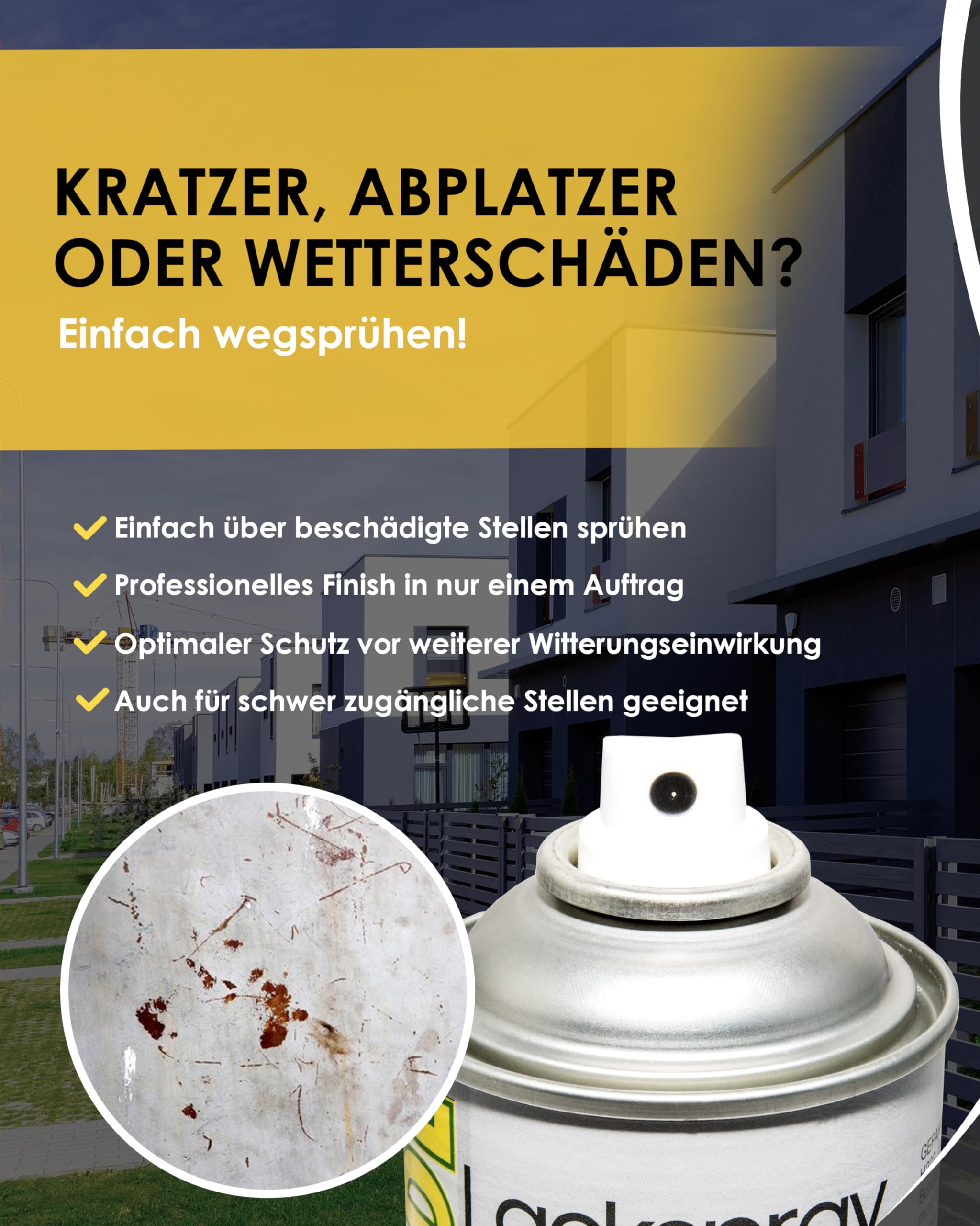 Zaundirekt Lackspray RAL 7016 Spraydose 400ml - Anthrazit Grau - Acryllack Sprühdose für Industrie, Handwerk und KFZ - Reparaturspray Metallzaun