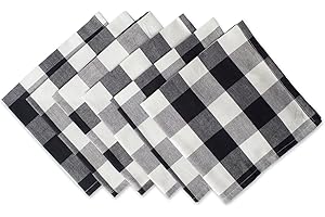 DII Buffalo Check Napkin Set: Timeless Farmhouse Elegance for Everyday Dining