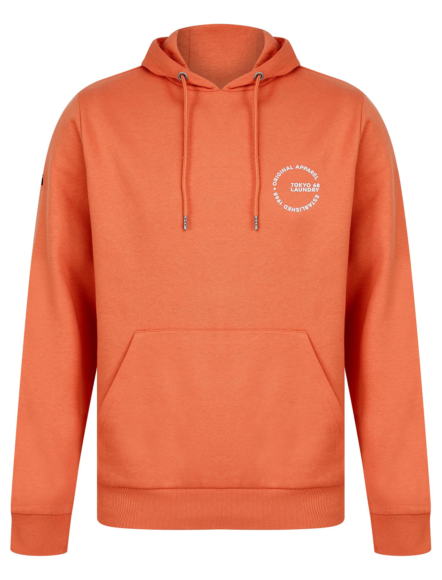Tokyo Laundry Layden Motif Brushback Fleece Pullover Hoodie in Orange S