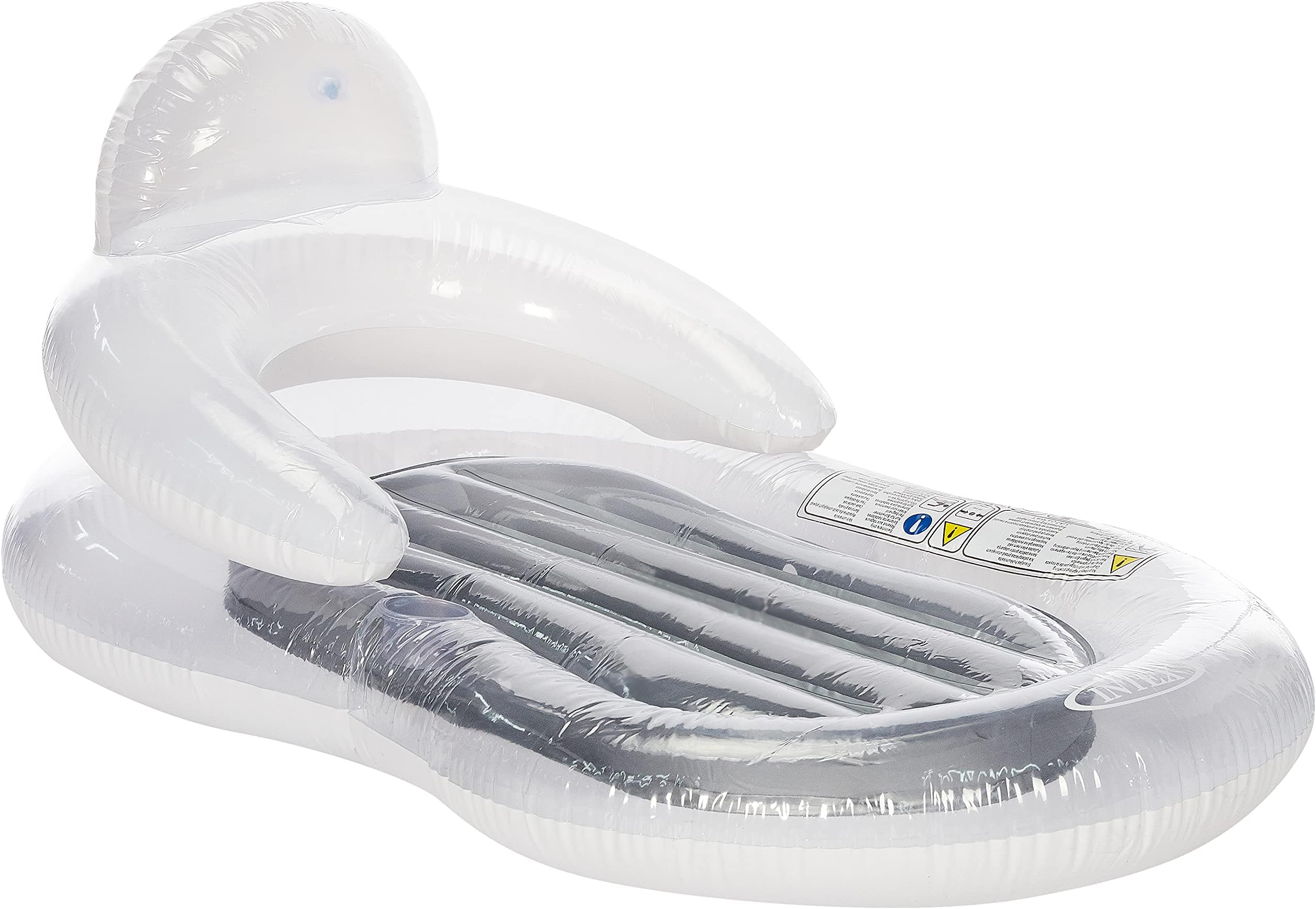 Intex Floating Comfort Lounge, Clear/Grey, 58857