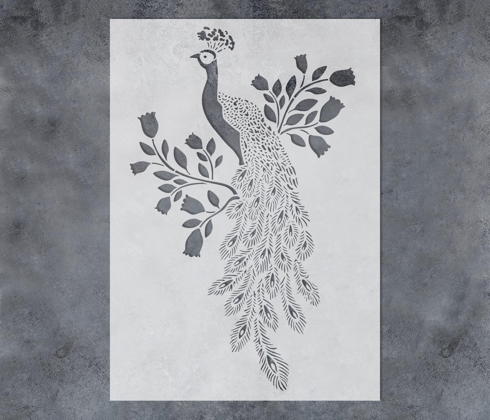 画材 Peacockesque Amazon.com : GSS Designs Peacock Stencils - 12x16Inch