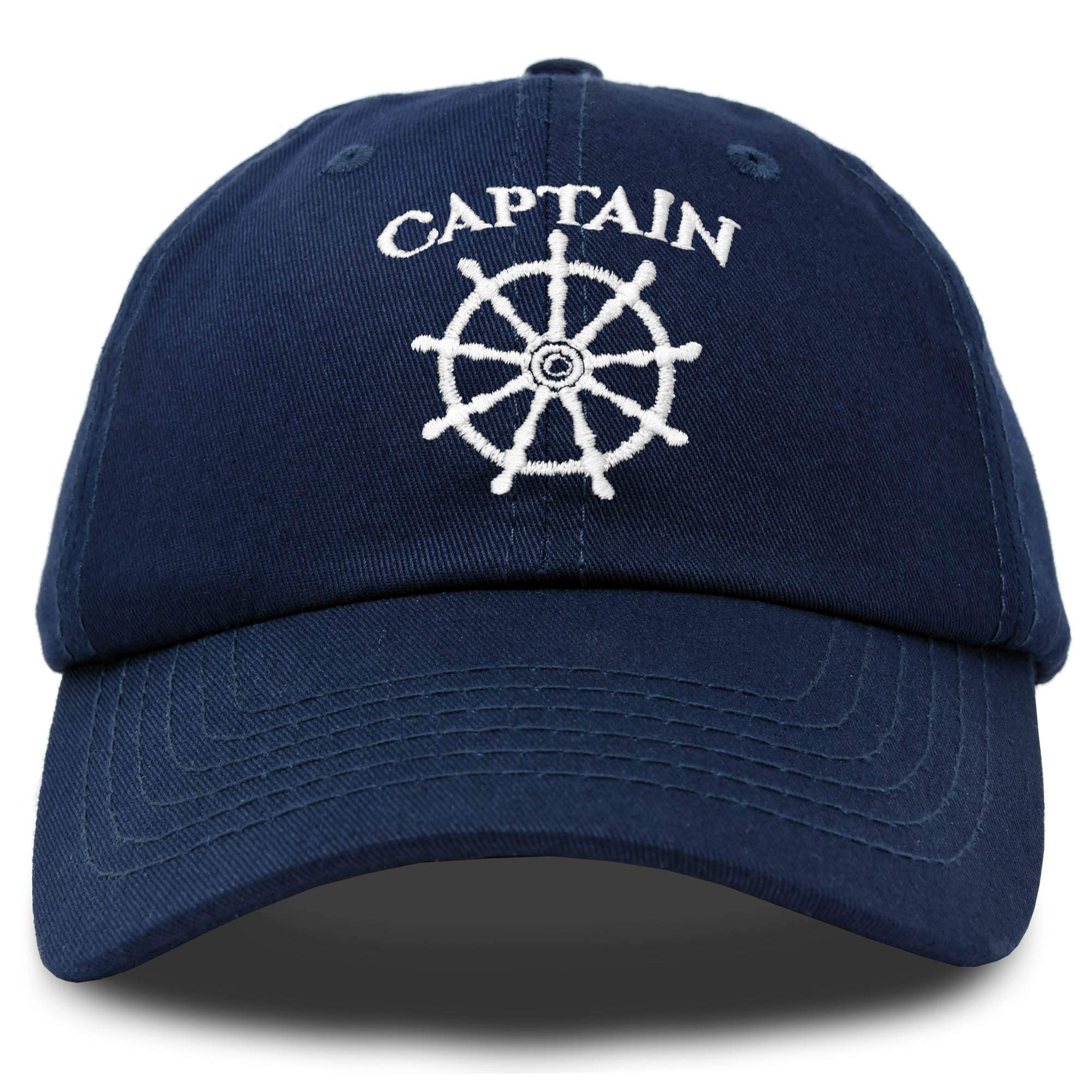 Captain Hat Sailing Baseball Cap Navy Gift Boating Men Women