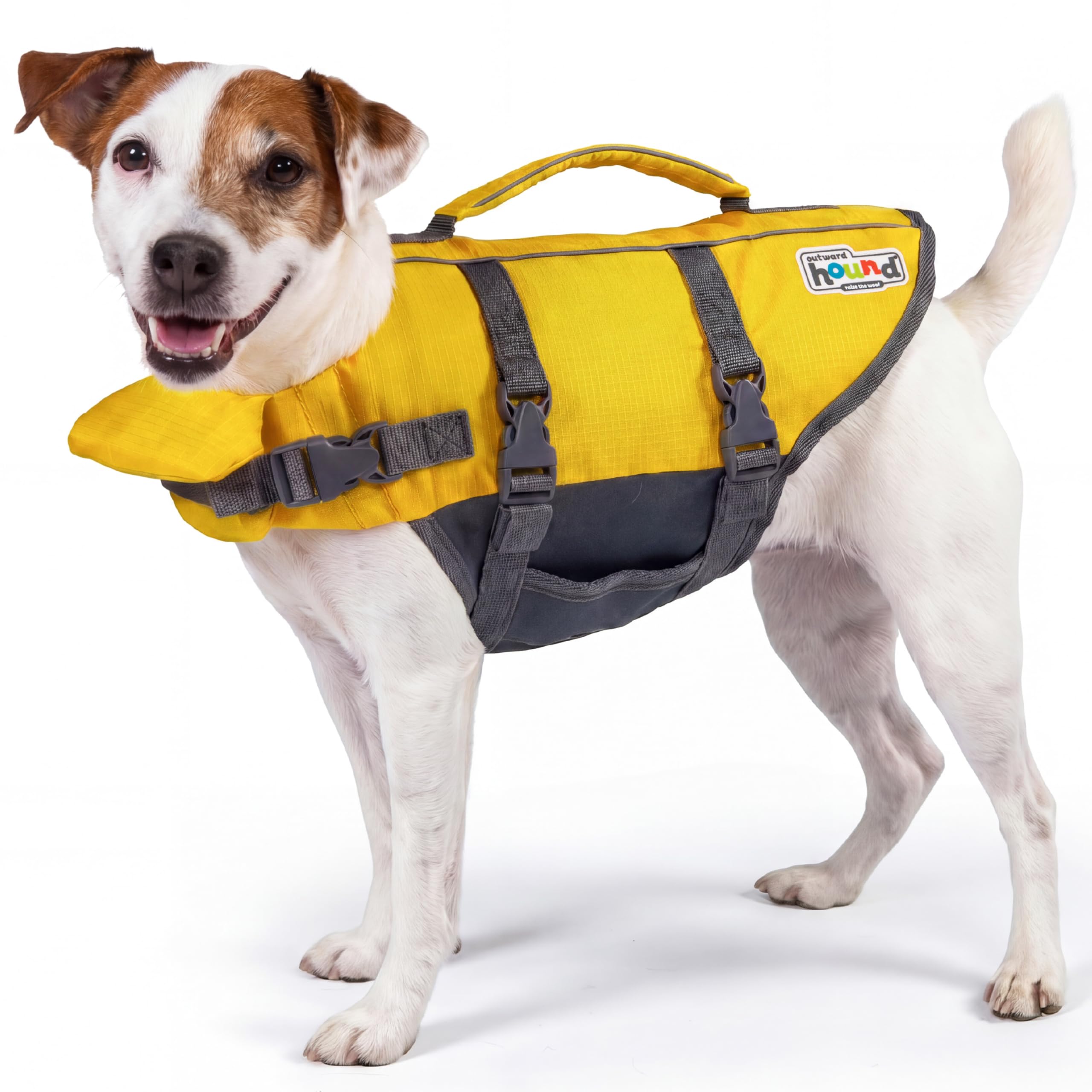 Outward Hound Granby Splash Yellow Dog Life Jacket, Small