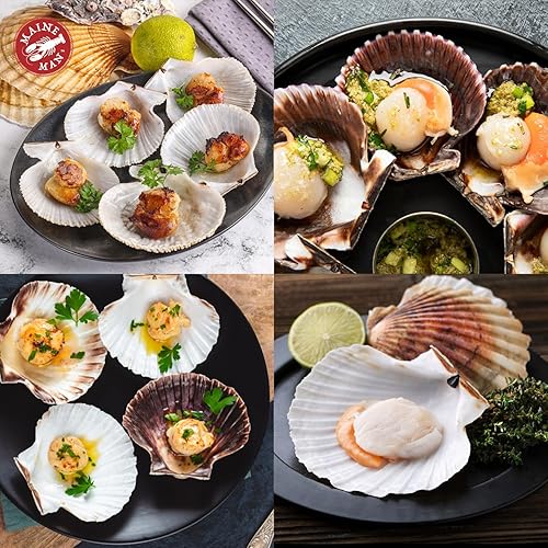 Miniatura 5 de Maine Man Conchas naturales para hornear, 3.75 pulgadas, juego de 4