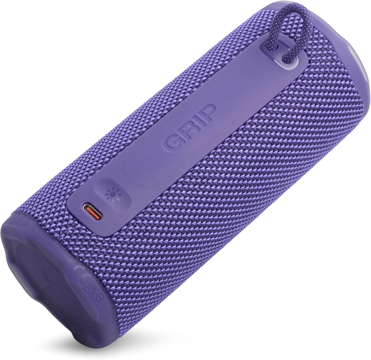 JBL Grip - Compact Bluetooth Speaker with Bold JBL Pro Sound and Ambient Light, up to 14 Hours of Playtime, Water, Dust and Drop-Proof (IP68), & Multi-Speaker Connection with Auracast™ (Purple) - Image 10