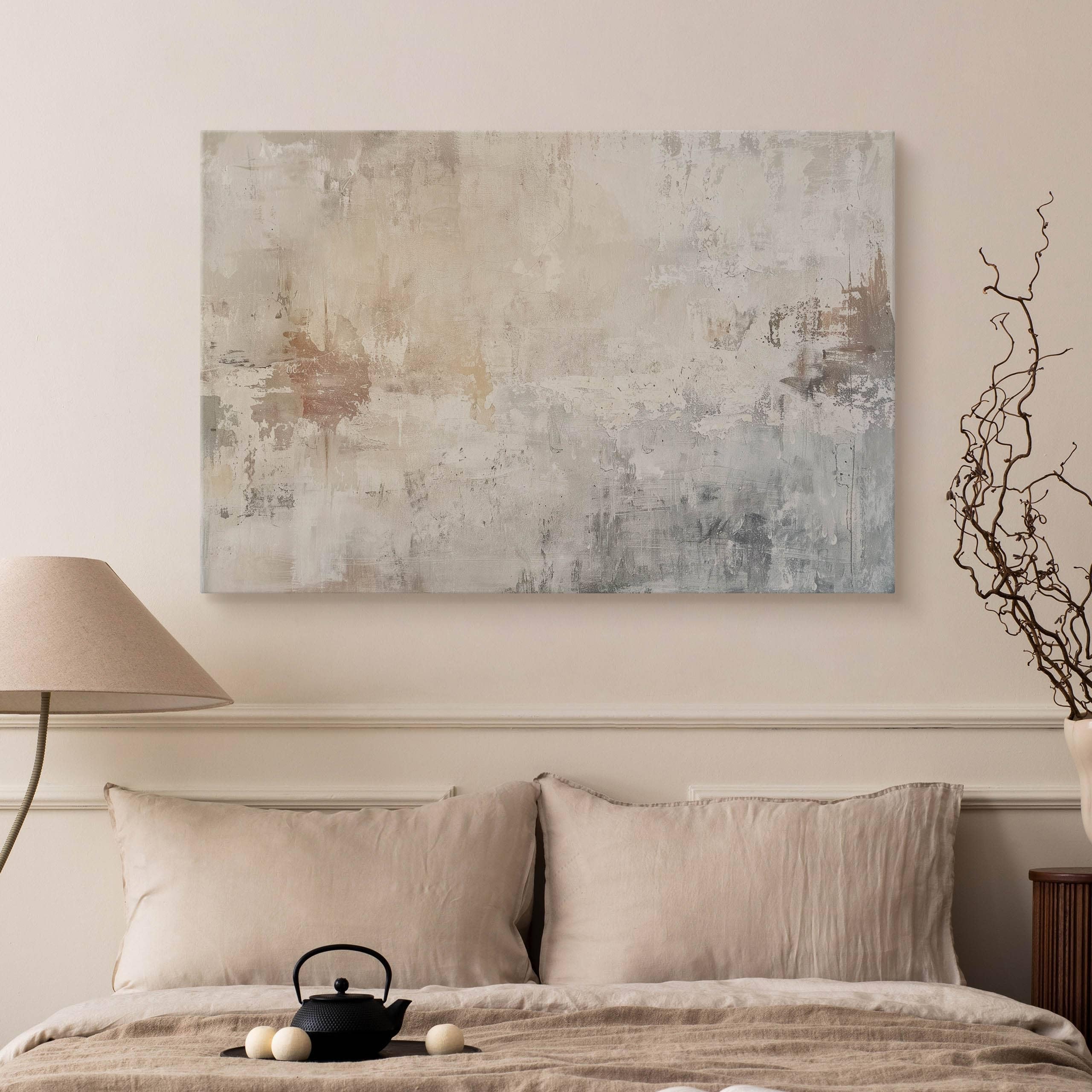 Muralo Wandbilder Abstrakter Beton, Aufhängefertig, Kunstdruck - 120x80 cm