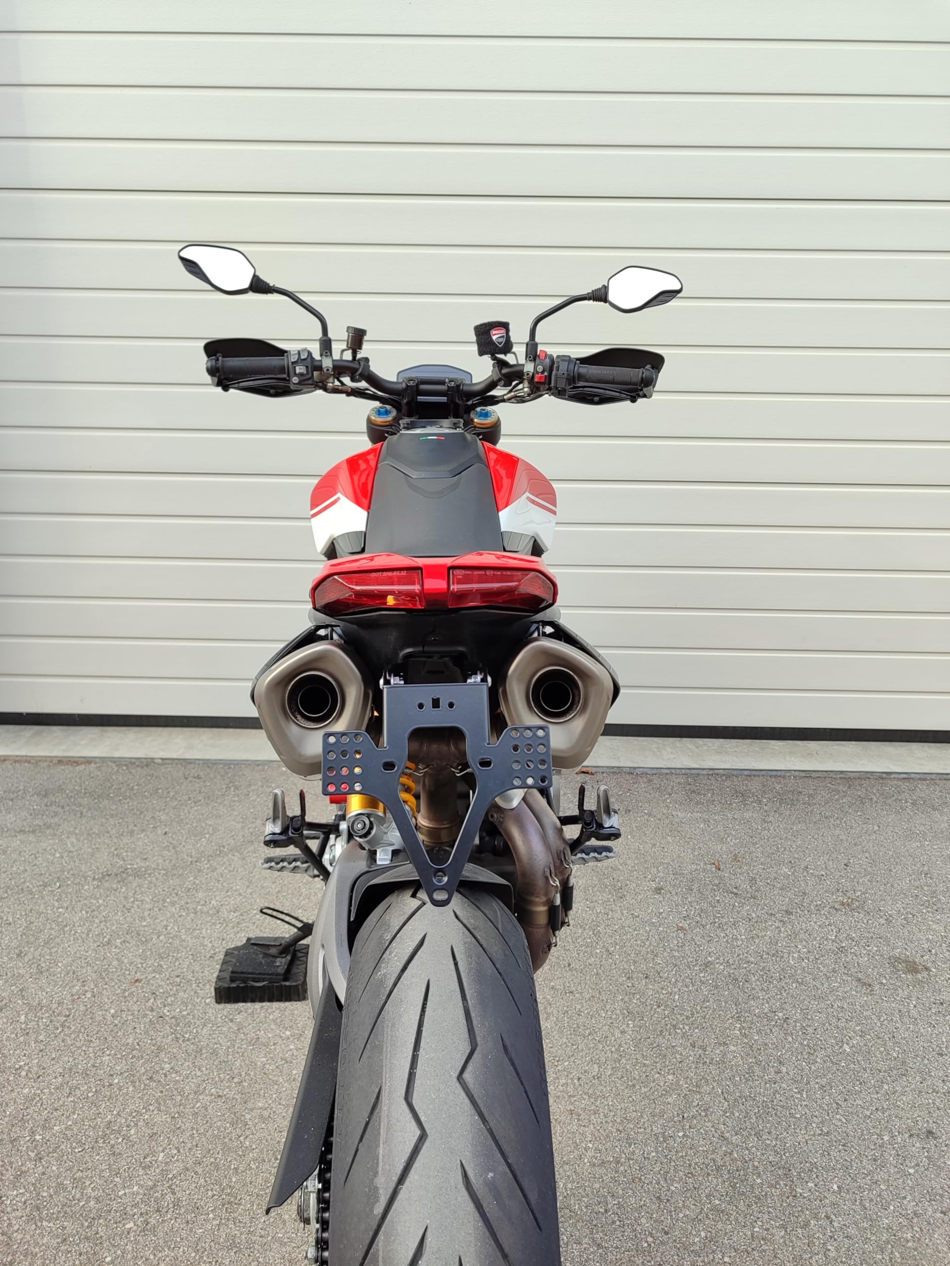 Portatarga corto per Ducati Hypermotard 950 / SP/RVE 2019-2024 Portatarga EVO Tail Tidy conversione posteriore coda corta per conversione targa per ducati hyper motard 950