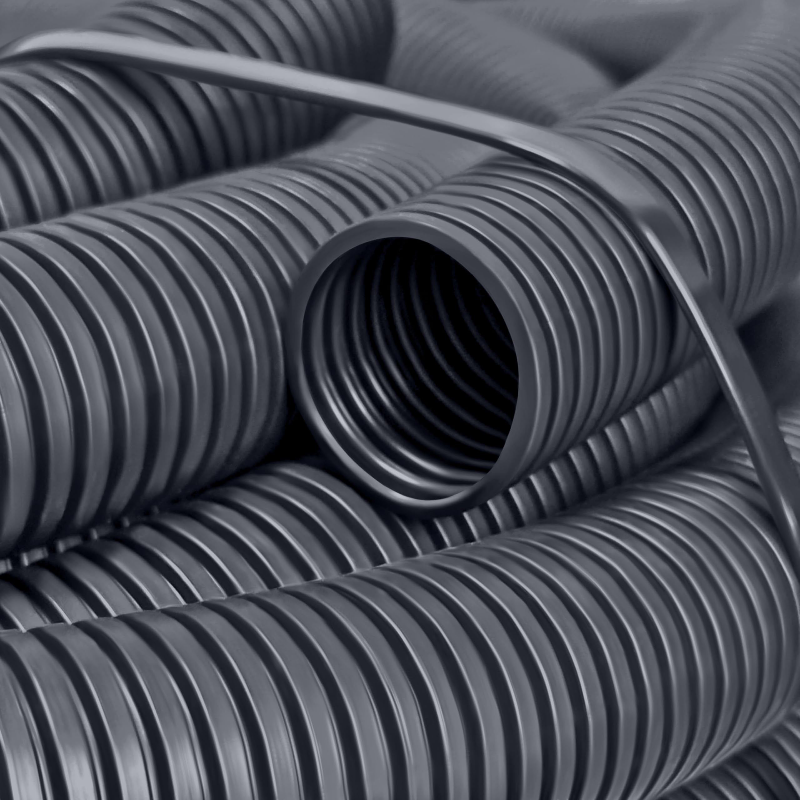 ISOLATECH niet-gesleufde geribbelde buis ID 20mm UD 25mm L 10m