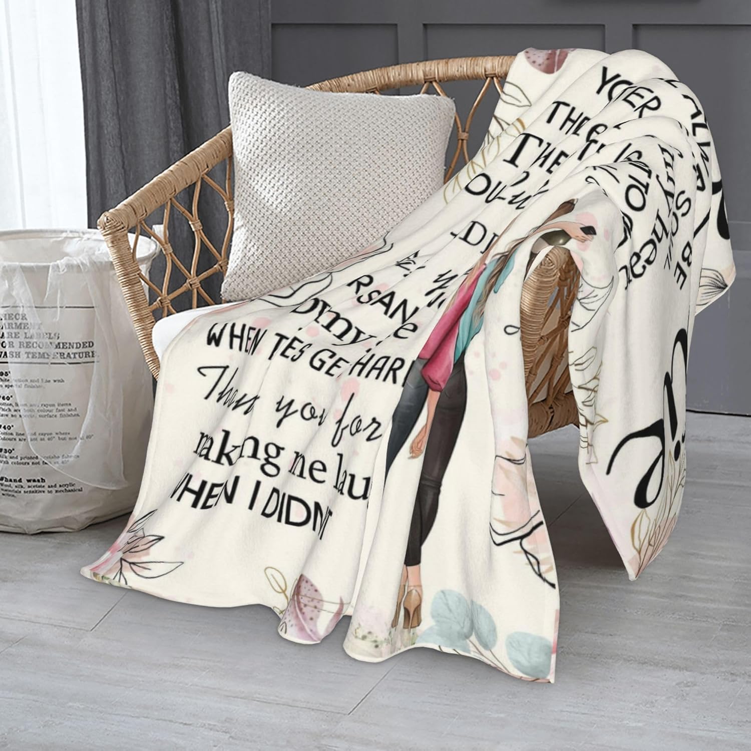 Bestie Gifts for Women - Best Friend Blanket Gift 60 x 50 Inch | Long Distance Friendship Gift Thinking of You Gifts | Perfect for Mother's Day, Birthday & Far Away Besties - Image 9