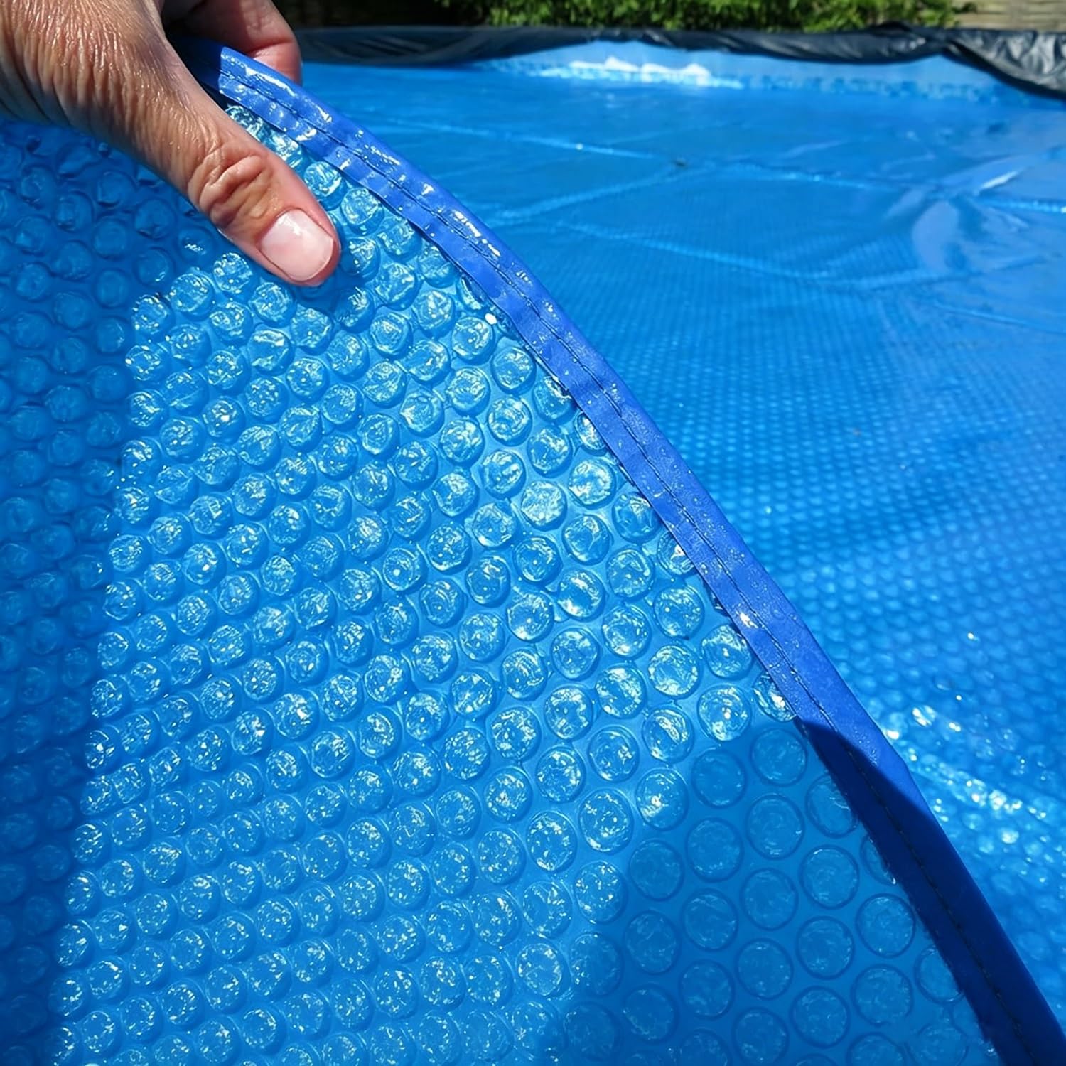 Cubierta para Piscina, Cubierta Solar Redonda para Piscina - Manta térmica de Burbujas para Piscinas enterradas y elevadas, jacuzzis - 700 cm (23 pies) - Eficiente energéticamente, Resistent