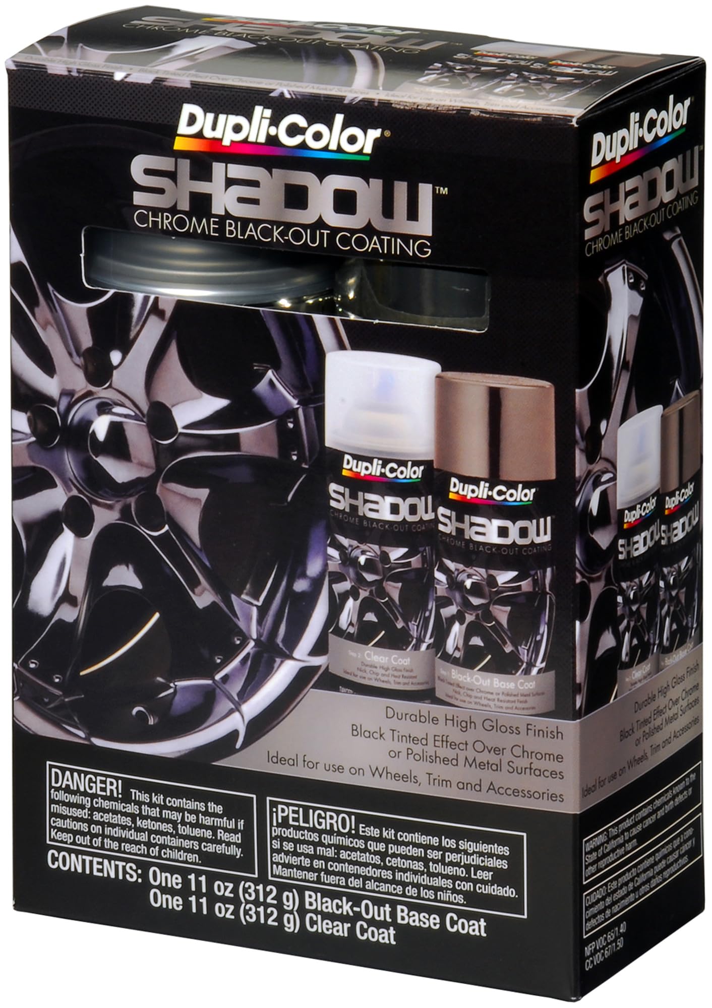 Dupli-Color Shadow Chrome Blackout Coating, Shadow, 11 oz