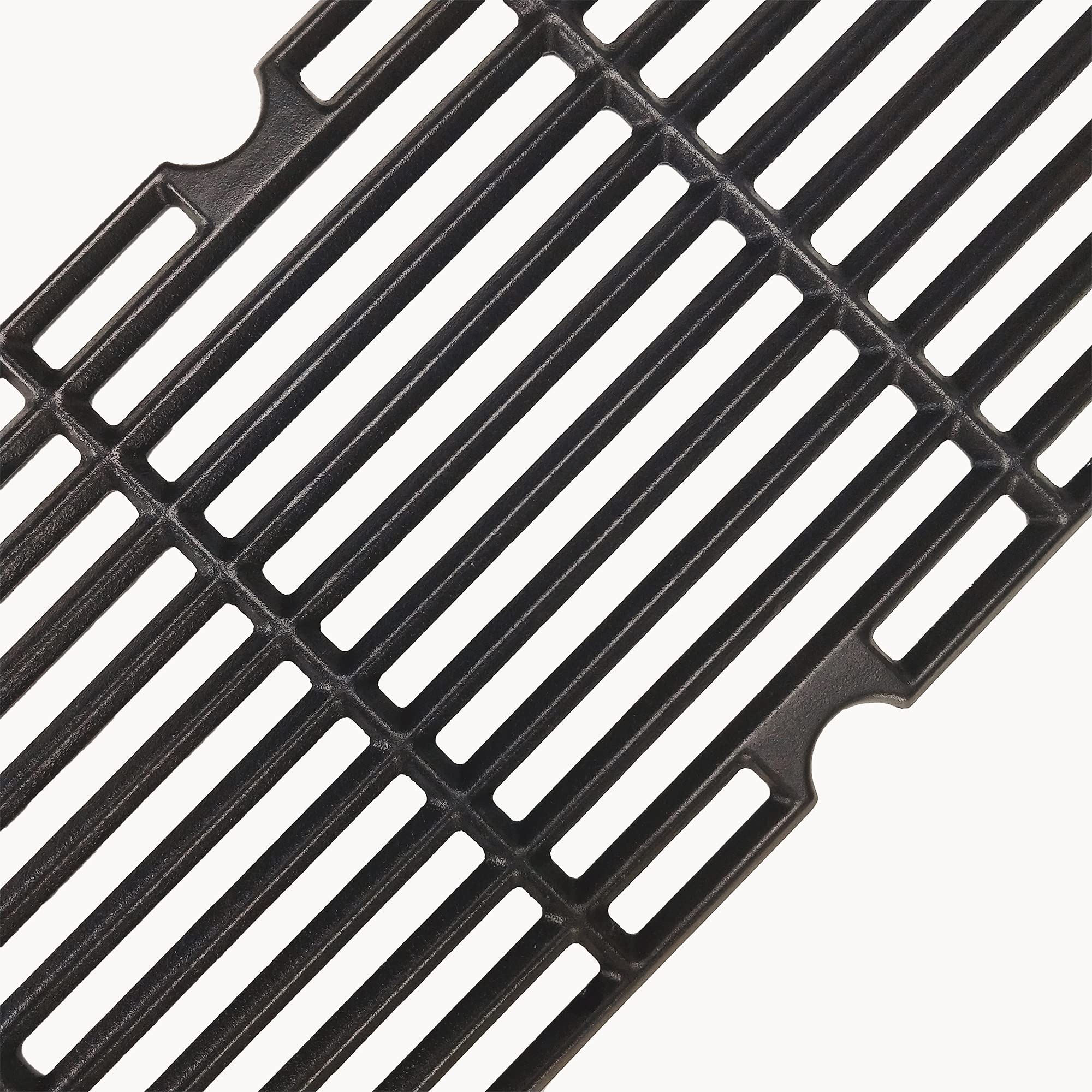 BBQSTAR BBQ Grill Grate 16-7/8-inch Matte Cast-Iron Cooking Grate for Charbroil Master Chef Backyard Kenmore 4-Burner Gas Grill Models 3-Pack