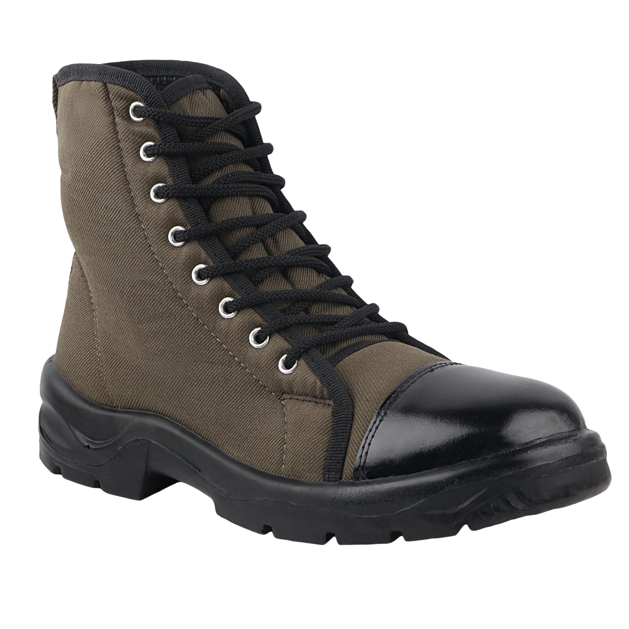 FUEL Jungle Safety Shoes for Men with Industrial Steel Toe, Light Weight Construction Shoes, Non-Slip Anti-Skid Lace Up Comfortable Footwear, Size-10 Black (B0CR3J3JNC) Amazon Price History, Amazon Price Tracker