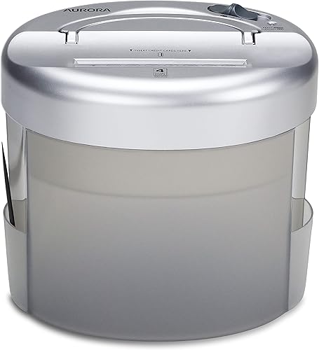 Miniatura 6 de Aurora Trituradora de papel de corte cruzado estilo escritorio, escritorio de corte transversal de 4 hojas