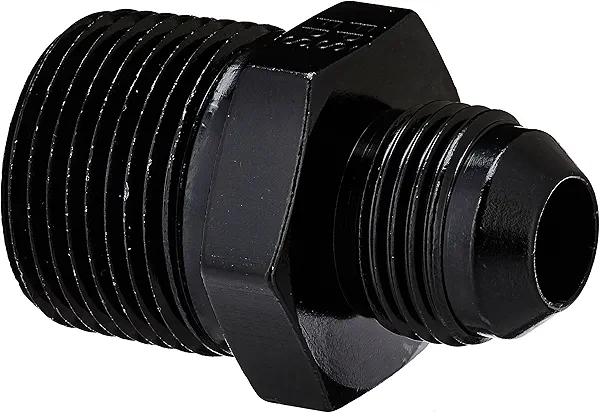 Fragola (481617-BL) #8 x 3/4" MPT Black Straight Adapter Fitting