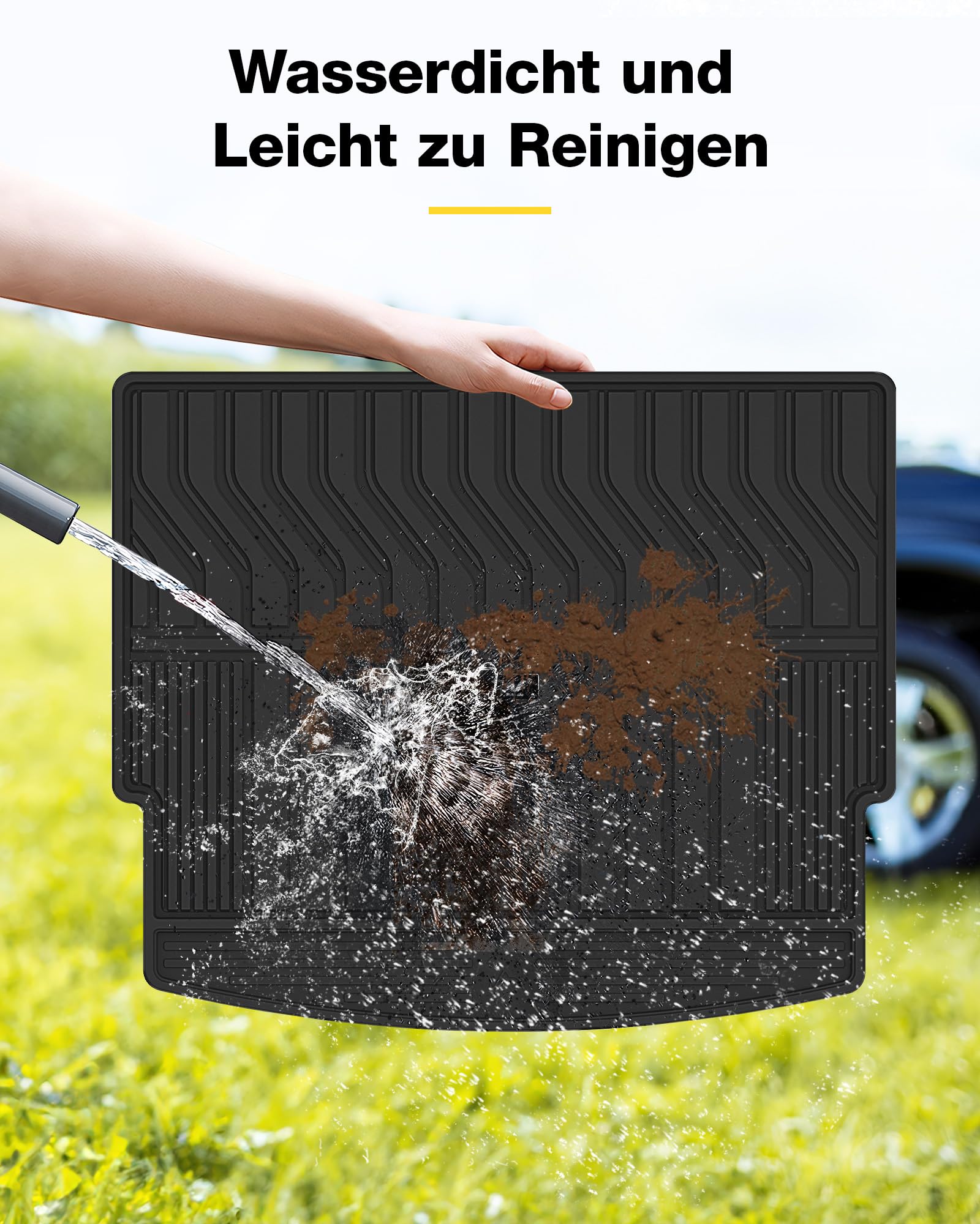 3W Kofferraumwanne für Nissan X-Trail T33 2021-2026 | TPE Thorex™ Allwetter | 3D Maßgeschneiderte Passform | Hundefreundlich Auto Zubehör | Wasserdicht & Kratzfest | Antirutsch