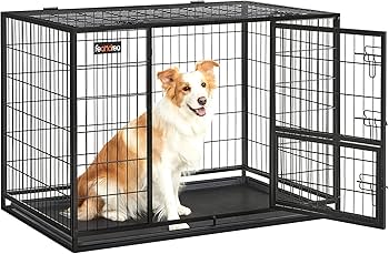 Amazon.co.jp: FEANDREA ペットケージ 犬ケージ 中型犬 大型犬