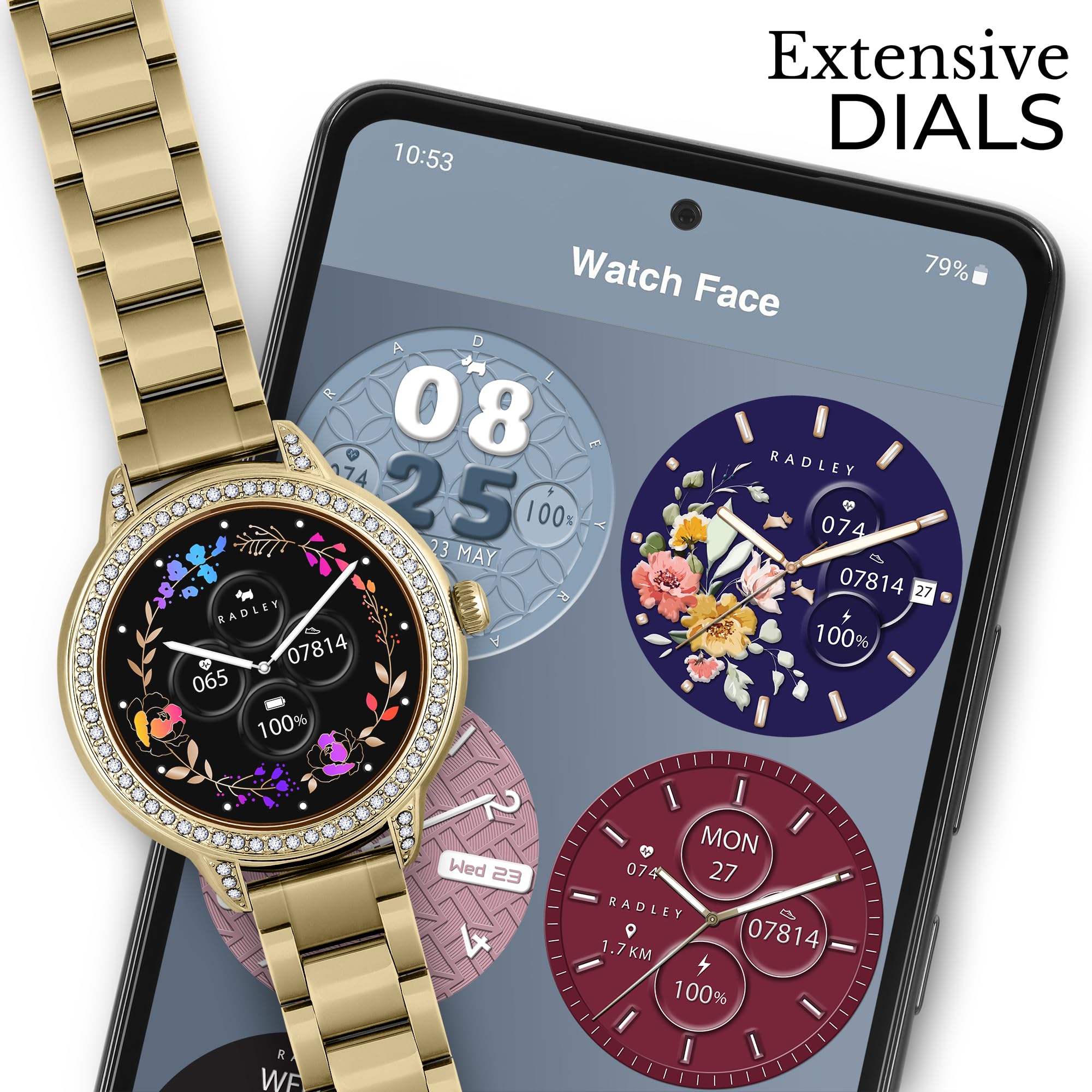 RADLEY Smart Series 33 Amoled HD Smart Watch for Women with 100+ Sports Modes, Heart Rate, Step Counter, IP68 - Image 3
