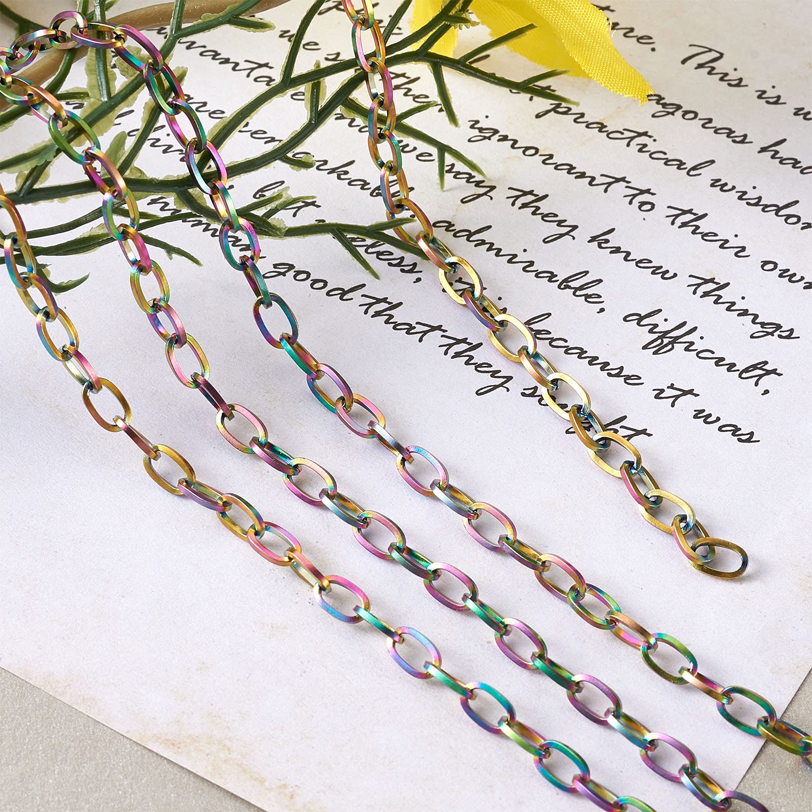 Catene: 1 Metro Catena Acciaio Inox Maglie Ovali 3x2mm - Foto 2