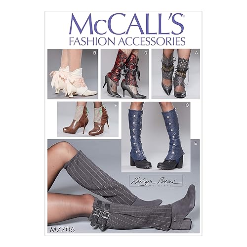 McCall's Pattern M7706 Misses' Spats by Kathryn Brenne SEWING PATTERN, One Size (7706)
