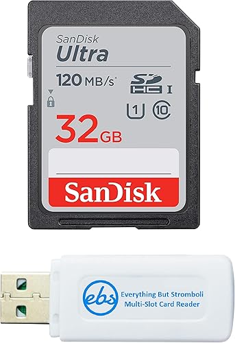 SanDisk Tarjeta de memoria SDHC SD Ultra de 32 GB, clase 10, funciona con cámara digital Sony Cyber-Shot DSC-WX220, WX350, WX500