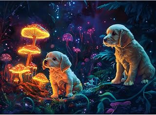 1000 Pieces Puzzle for Adults Cute Dog Jigsaw Puzzle Fun Animal Puzzle for Dog Lovers Eco Friendly Cardboard Family or Gift Game