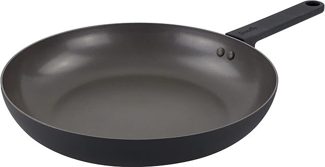 Scoville Ultra Lift 30cm Frying Pan - Non-Stick, Large Frying Pan, Anti-Scratch, Suitable for All Cookers, Grey
