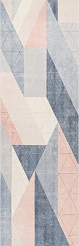 Miniatura 5 de nuLOOM Afton Modern Diamond - Alfombra lavable a máquina, 2 pies 6 pulgadas x 8 pies, color beige