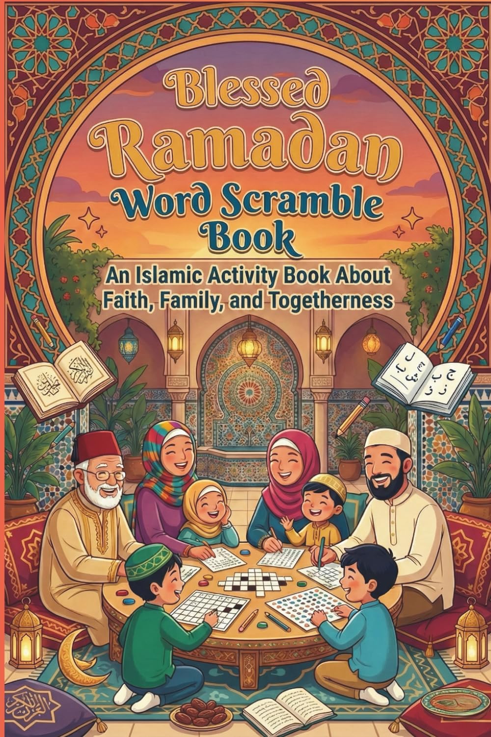 Blessed Ramadan Word Scramble Book: An Islamic Activity Book About Faith, Family, and Togetherness, 120 pages, 720 Words (The Islam Discovery Series: Islamic Word Searches, Crosswords & Mind Games)