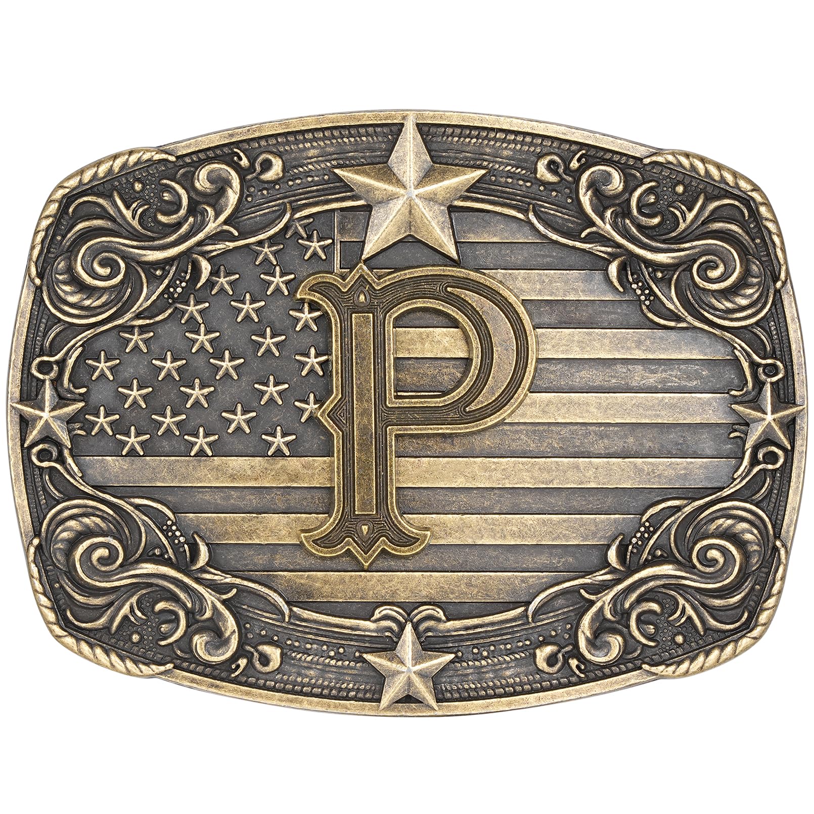 Western Belt Buckle for Men Women Initial Letter A to Z Cowboy Belt Buckle Texas Buckle hebillas vaqueras para hombre