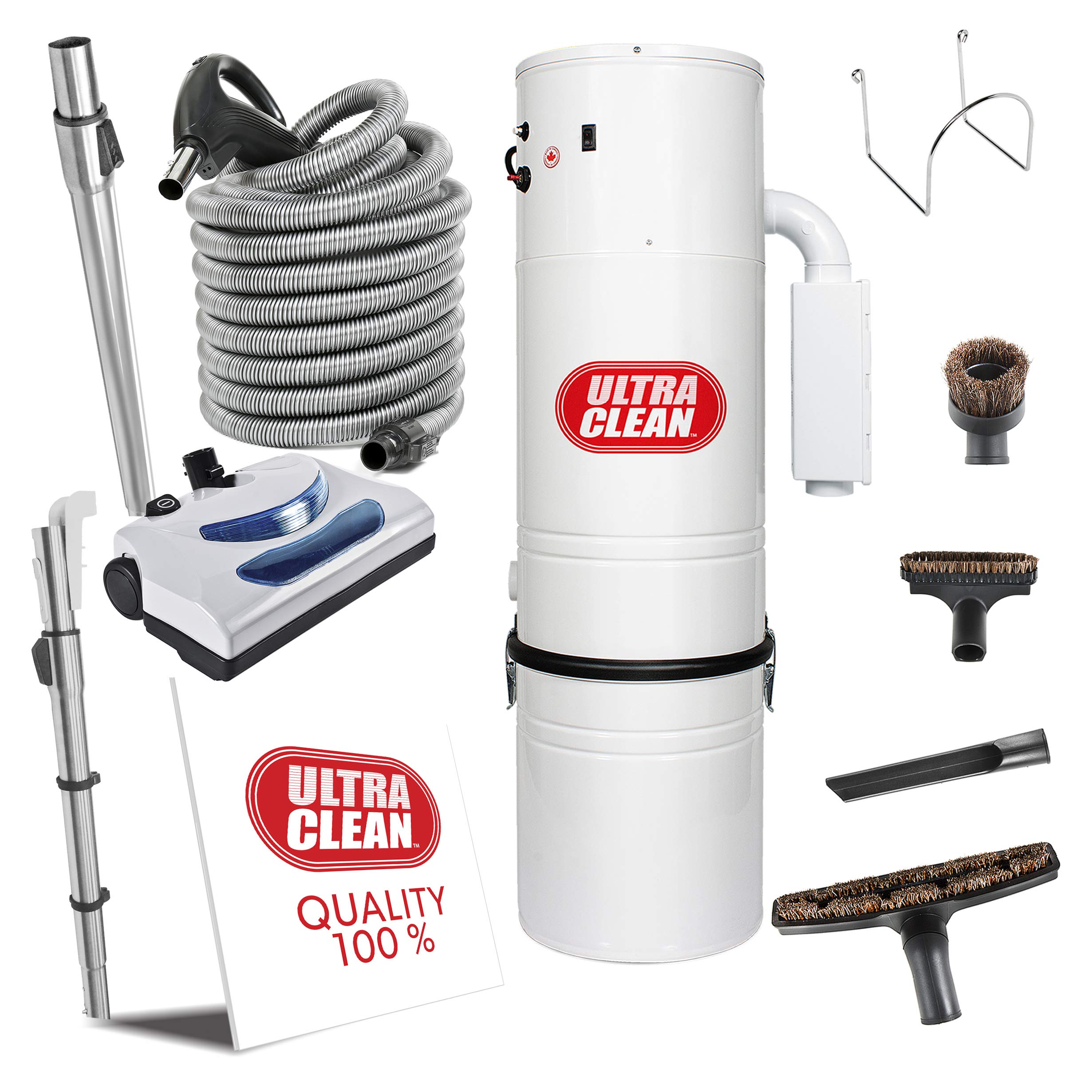 Buy Ultra Clean Central Vacuum Package, Tangential Bypass Motor up to 7,500 sq. ft. with Deluxe