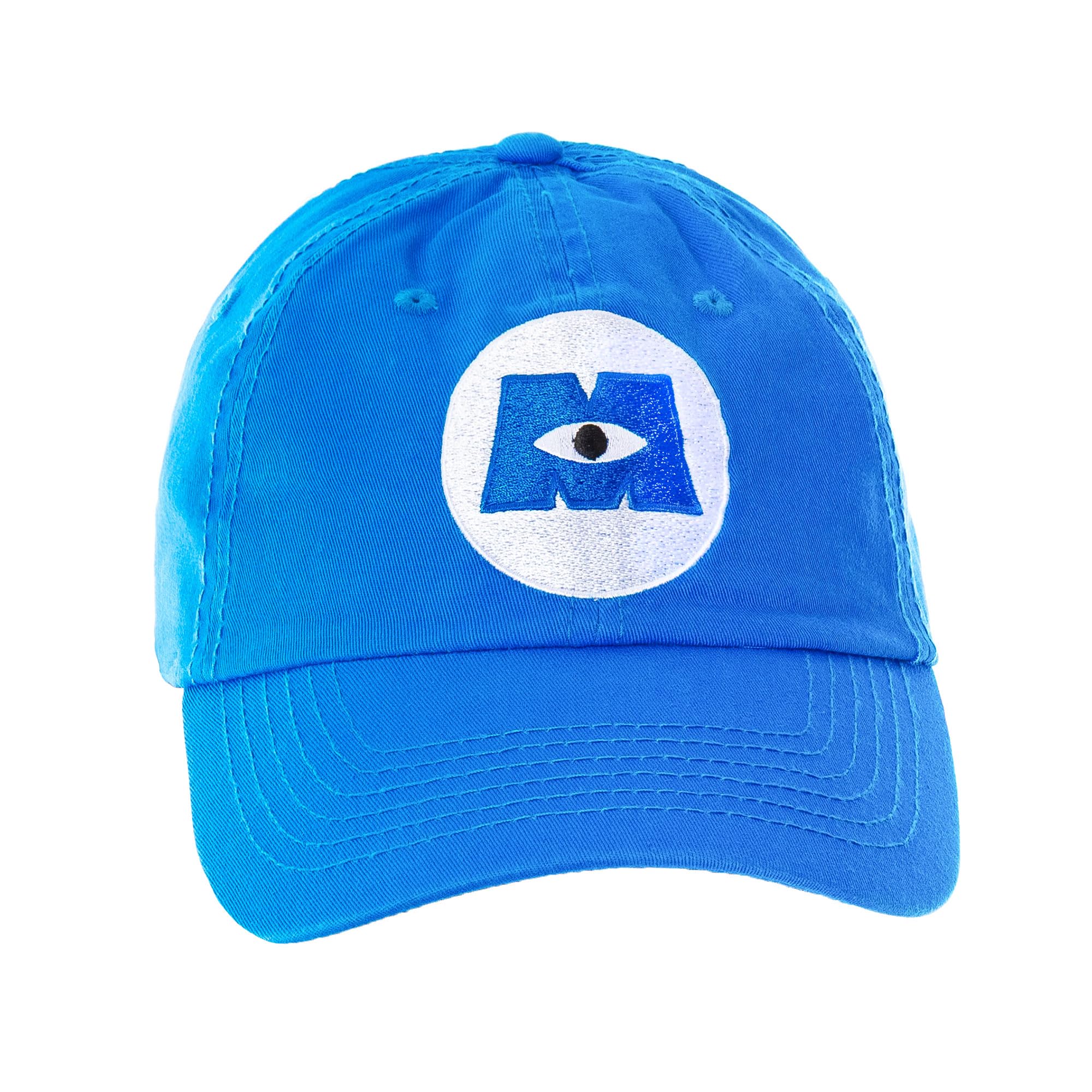 Disney Monsters Inc. - Gorra de béisbol con logotipo bordado, correa ajustable, color azul