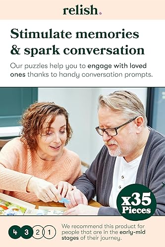 Miniatura 2 de Relish Rompecabezas de demencia para adultos, rompecabezas de picnic de primavera de 35 piezas, productos y actividades de Alzheimer