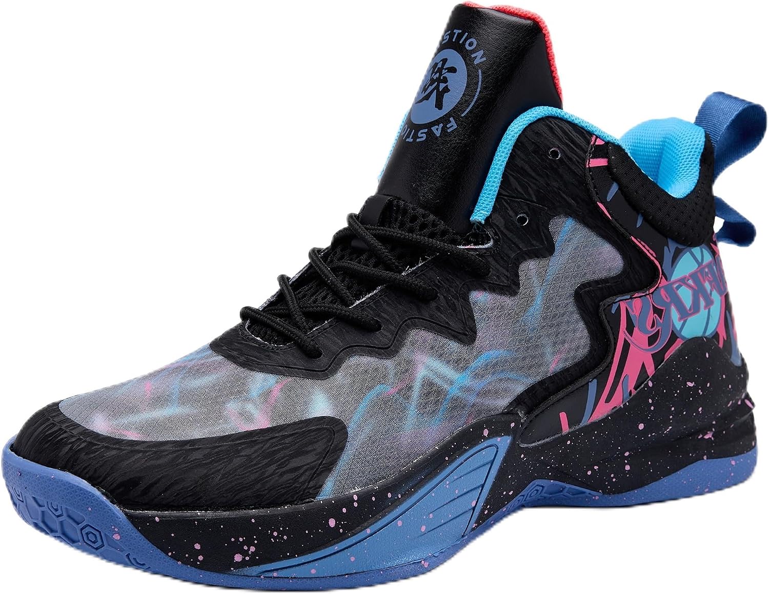Men Basketball Shoes Anti Slip Breathable Fashionable Outdoor Sports Shoes Training Shoes